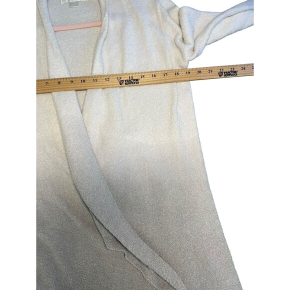 Barefoot Dreams Bamboo Lite Size S Calypso Wrap Cardigan Ombre Cream Gray Draped - Picture 9 of 13